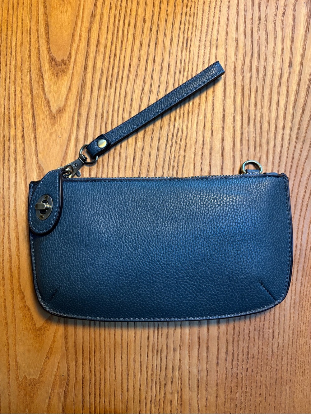 Joy Susan Wristlet Clutch in Navy